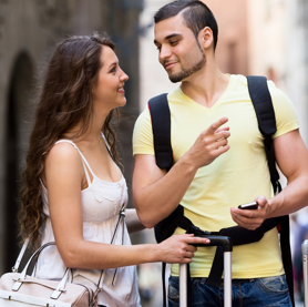 Couple celebrating