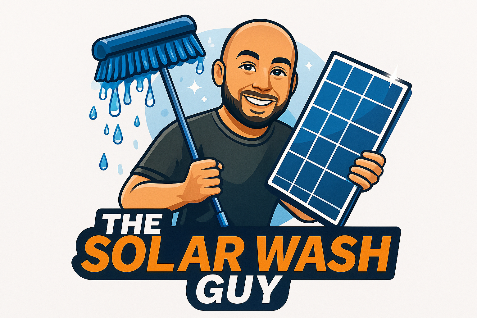 The Solar Wash Guy Logo